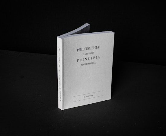 limbundet exemplar av the principia av is Newton