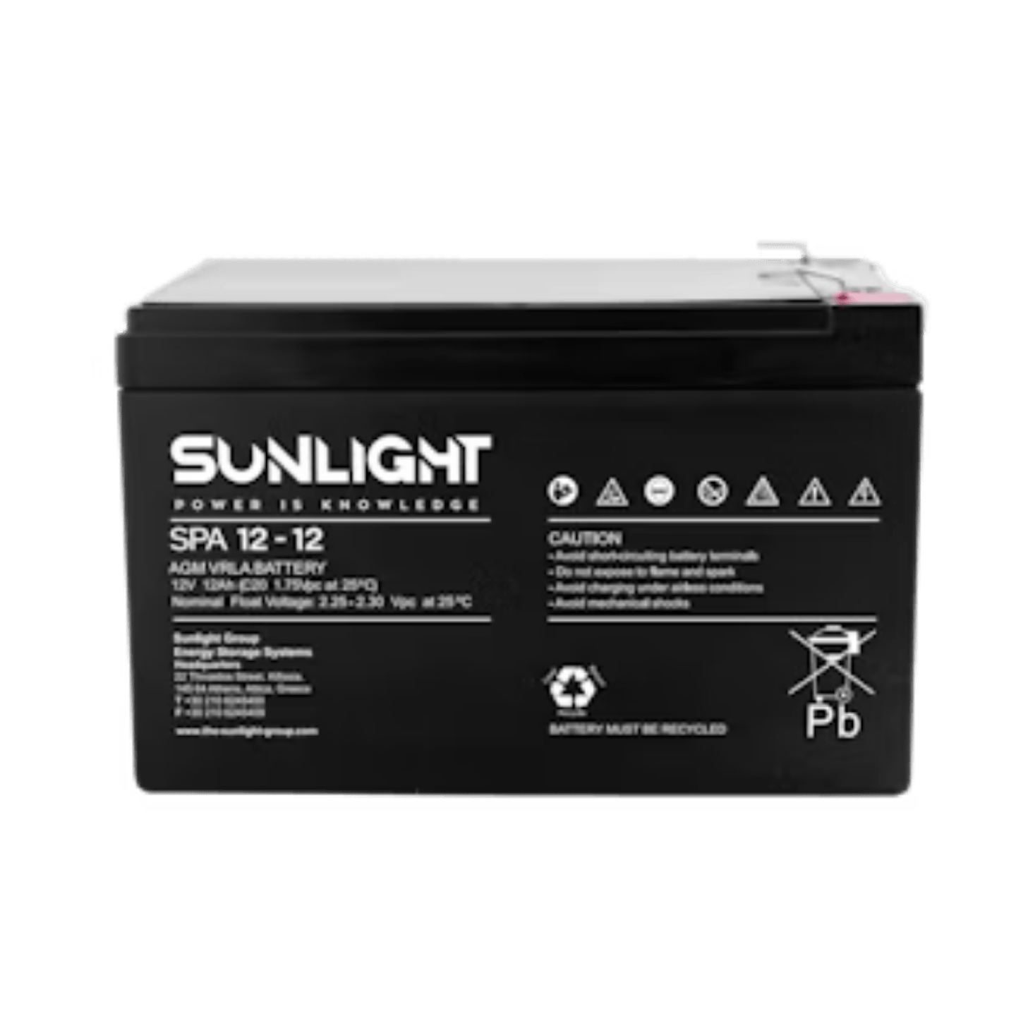 Gamme batteries Sunlight VRLA