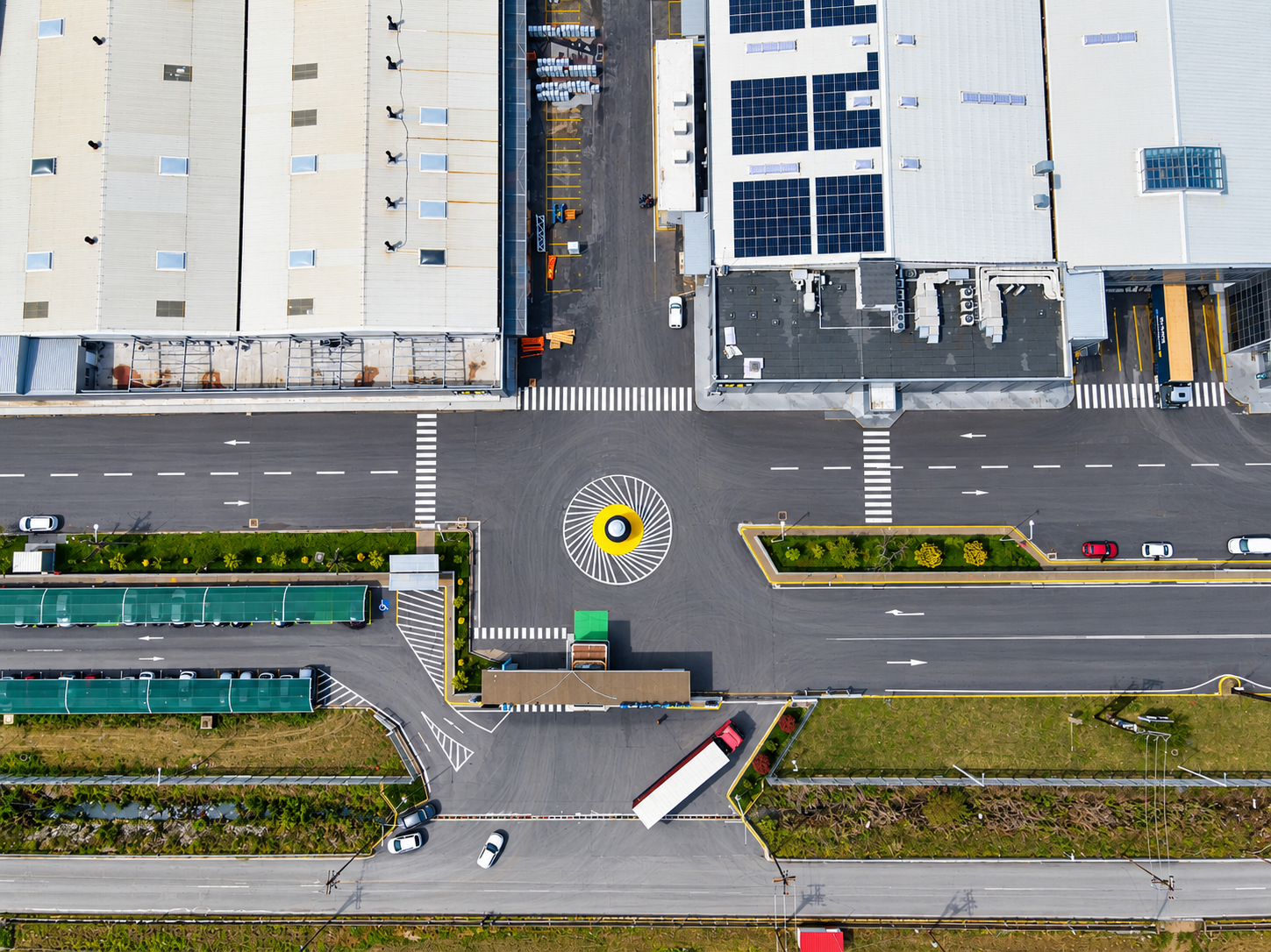 Sunlight Group Industrial Complex - Aerial Entrance
