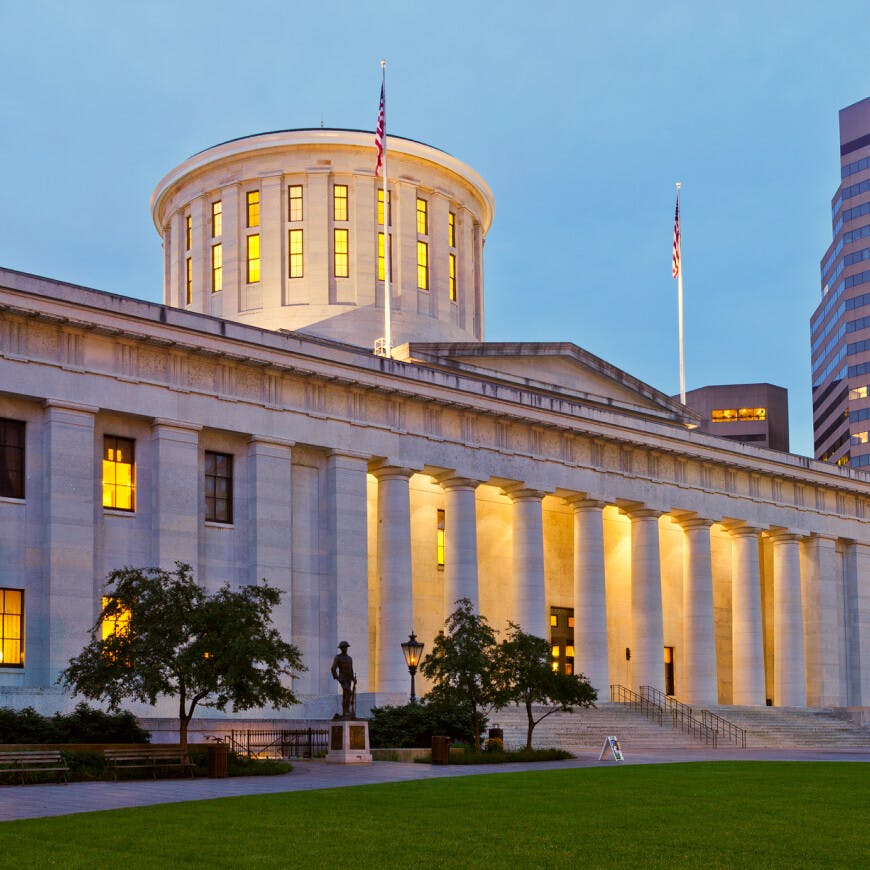 The Columbus, OH, courthouse