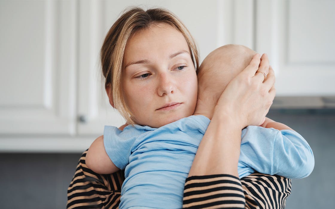 Woman and her baby
