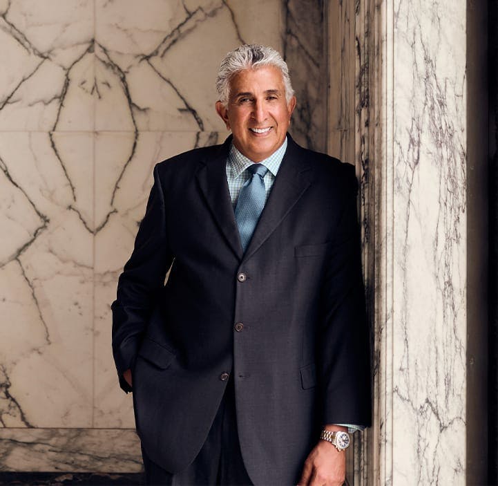 Ron Bamieh posing in suit