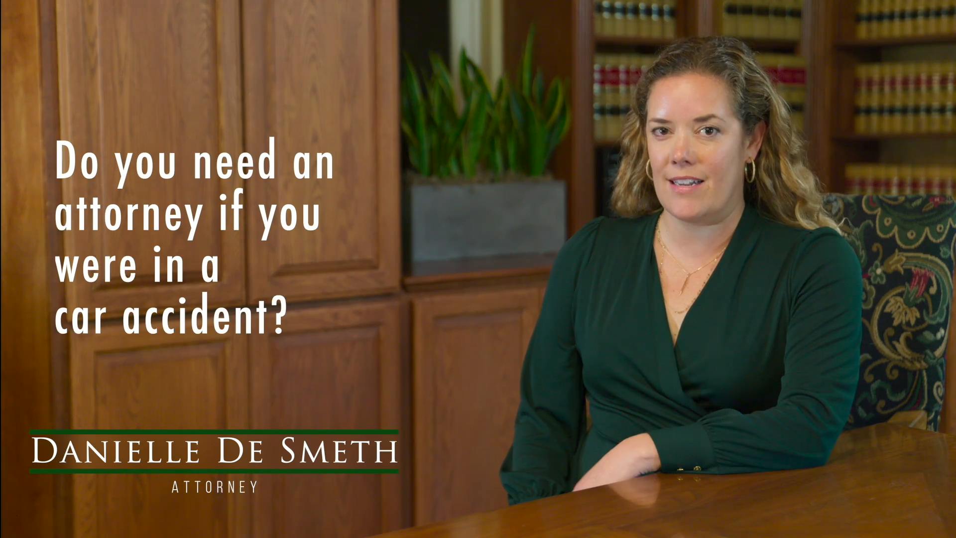 Danielle De Smeth speaking on car accidents