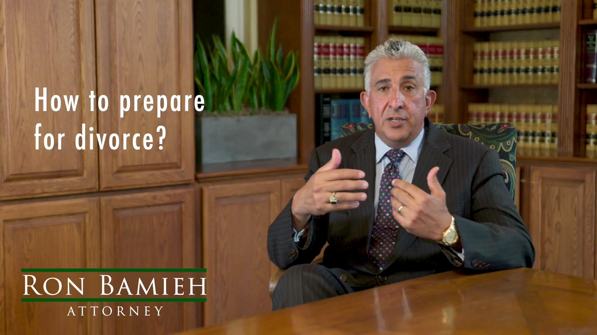Ron Bamieh  talking about divorce