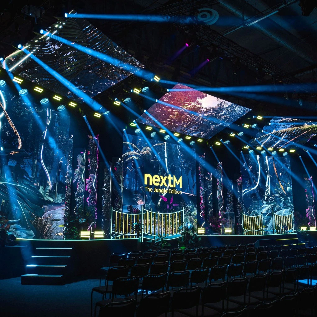 Stage with Lights and Graphics at NextM Nordics 2026