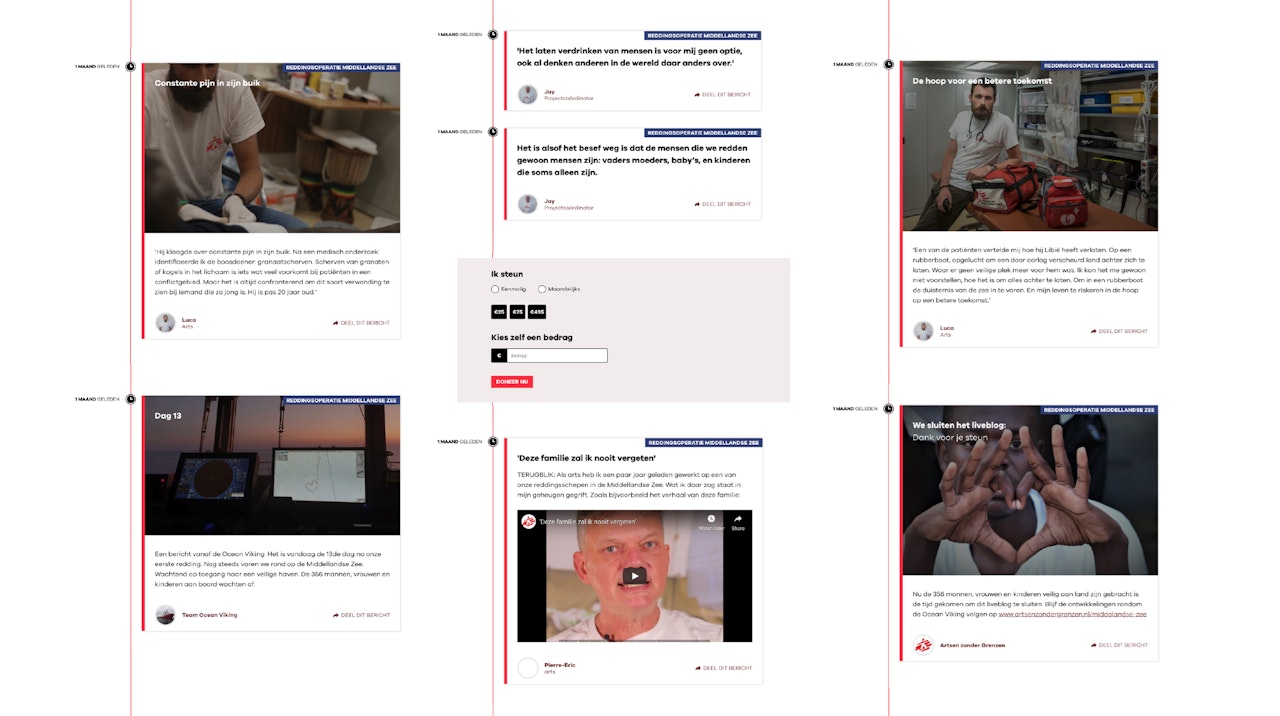 Live Artsen zonder Grenzen tijdlijn