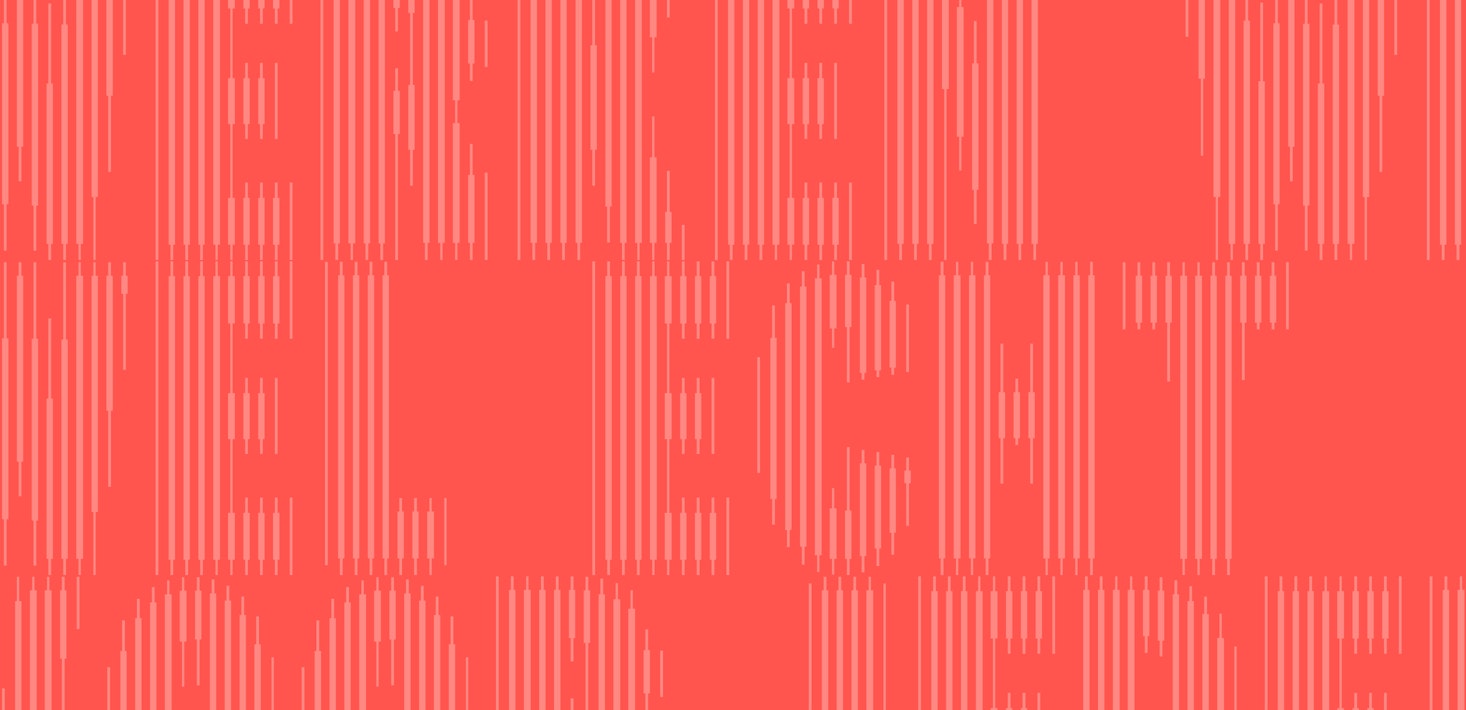 Grafisch vormgegeven header rood