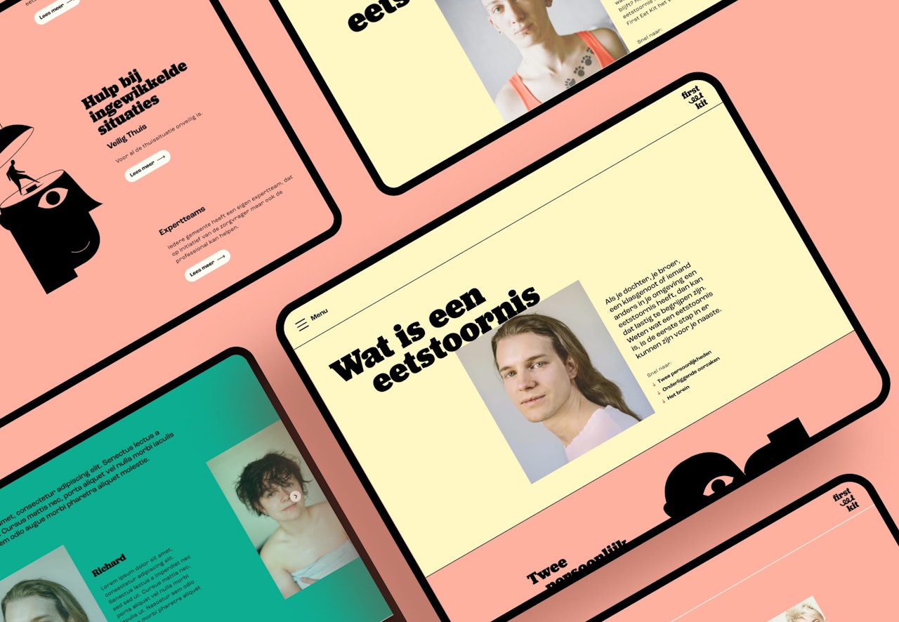Schermafbeeldingen van de website