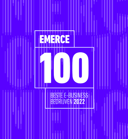 Emerce100 badge voor 2022