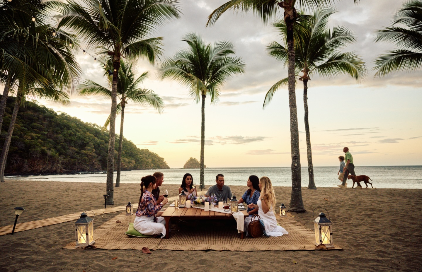 Picnics on the beach with family and friends.