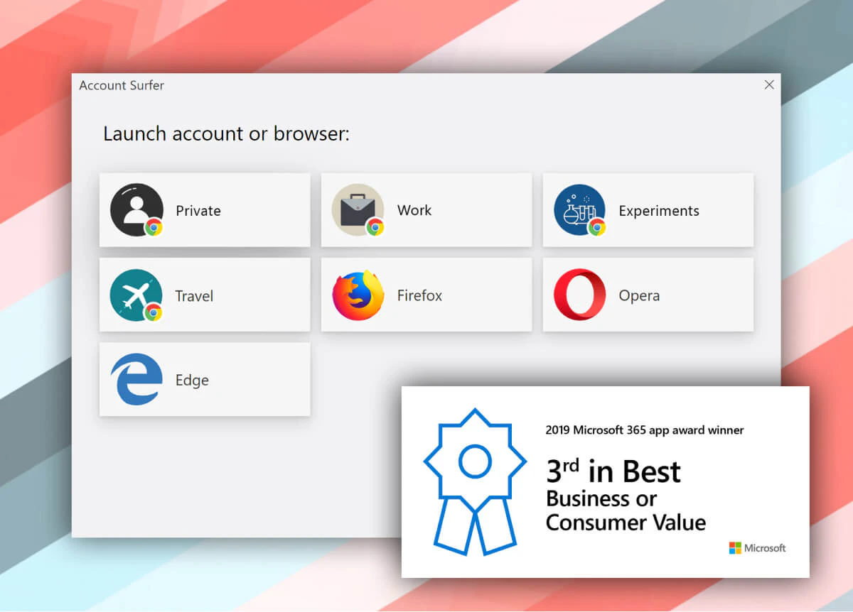 Account Surfer gets Microsoft Award