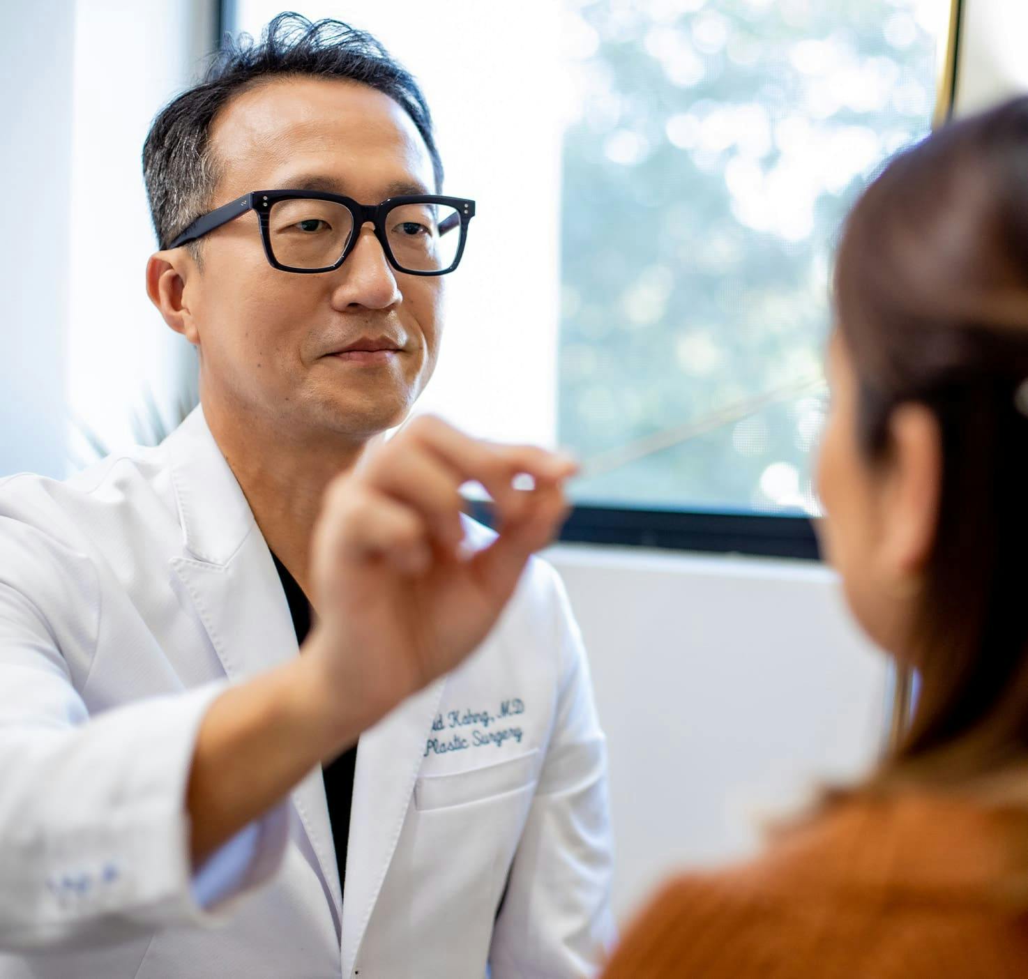 Doctor and patient during consultation