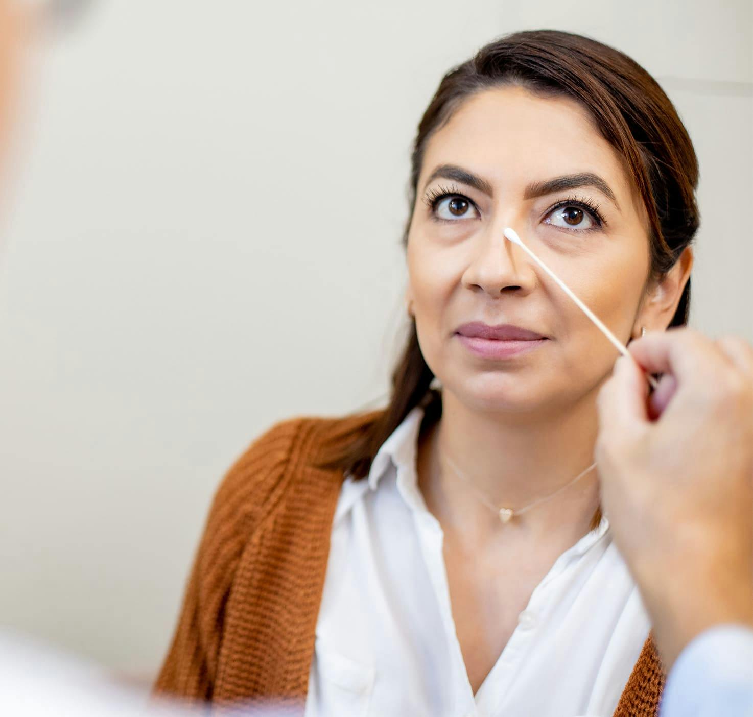 Woman during consultation
