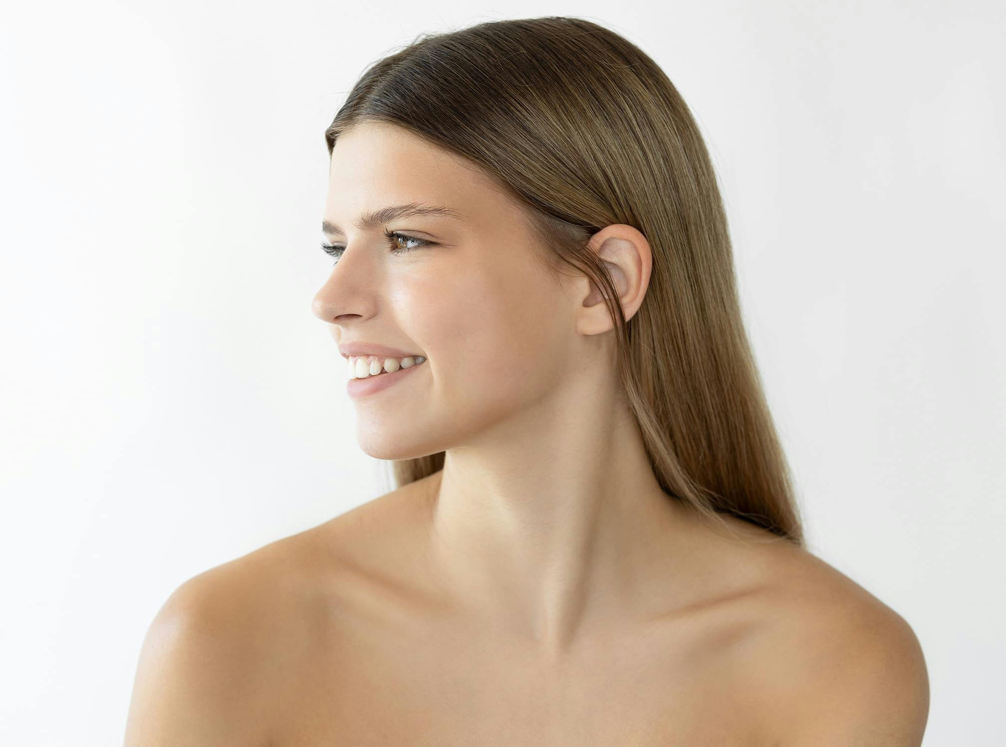 Woman smiling