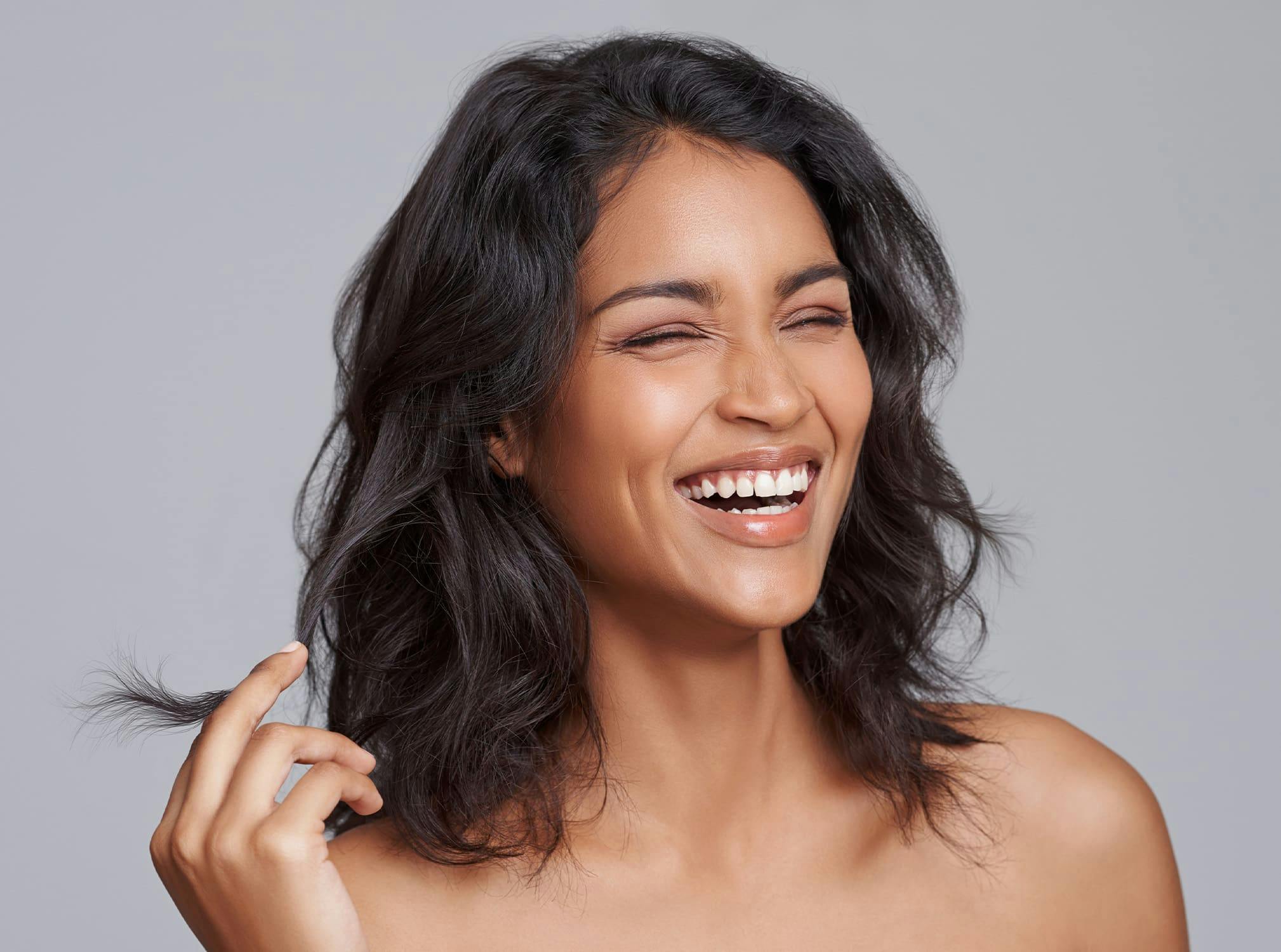 Woman laughing