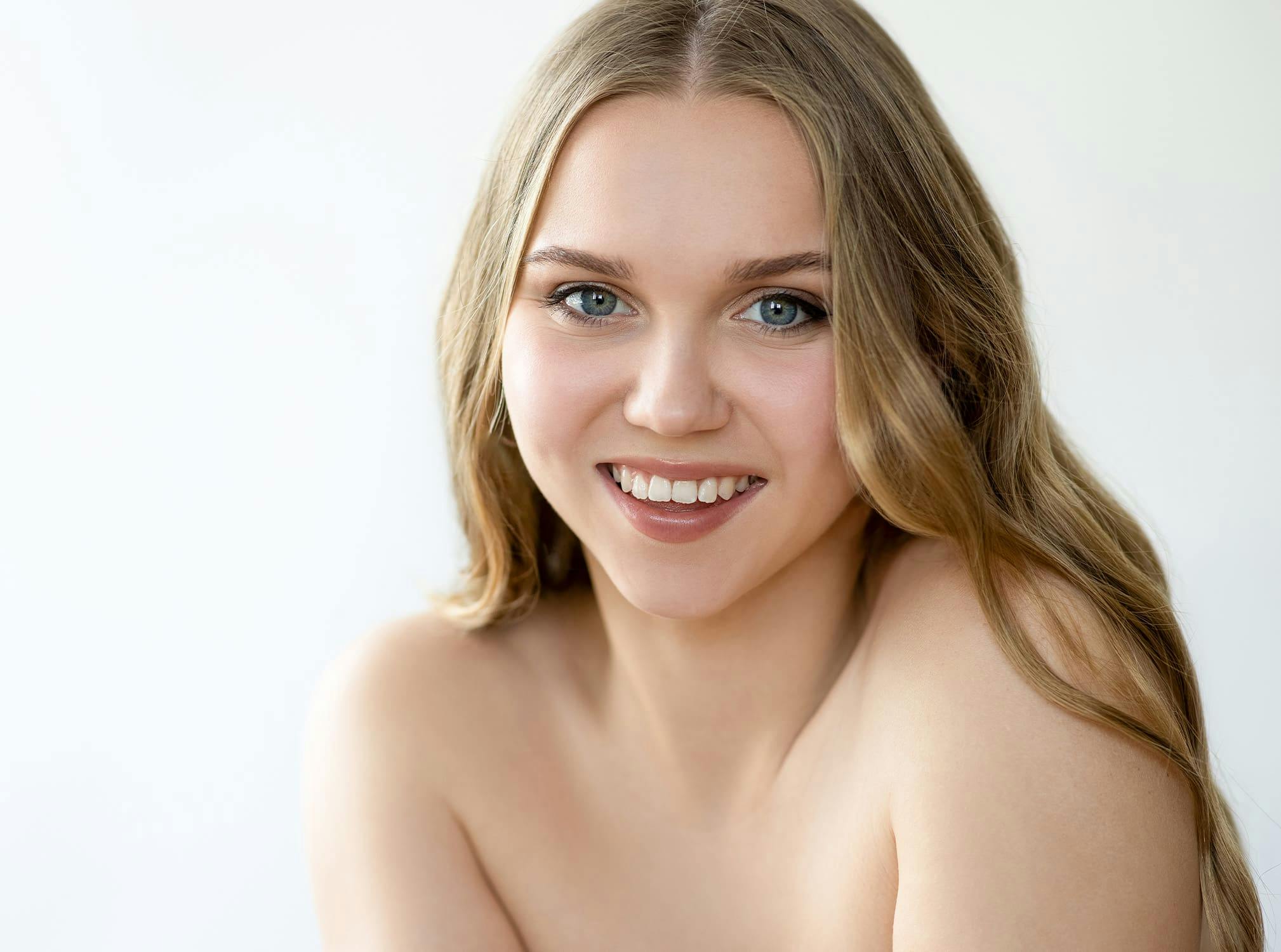 Woman smiling