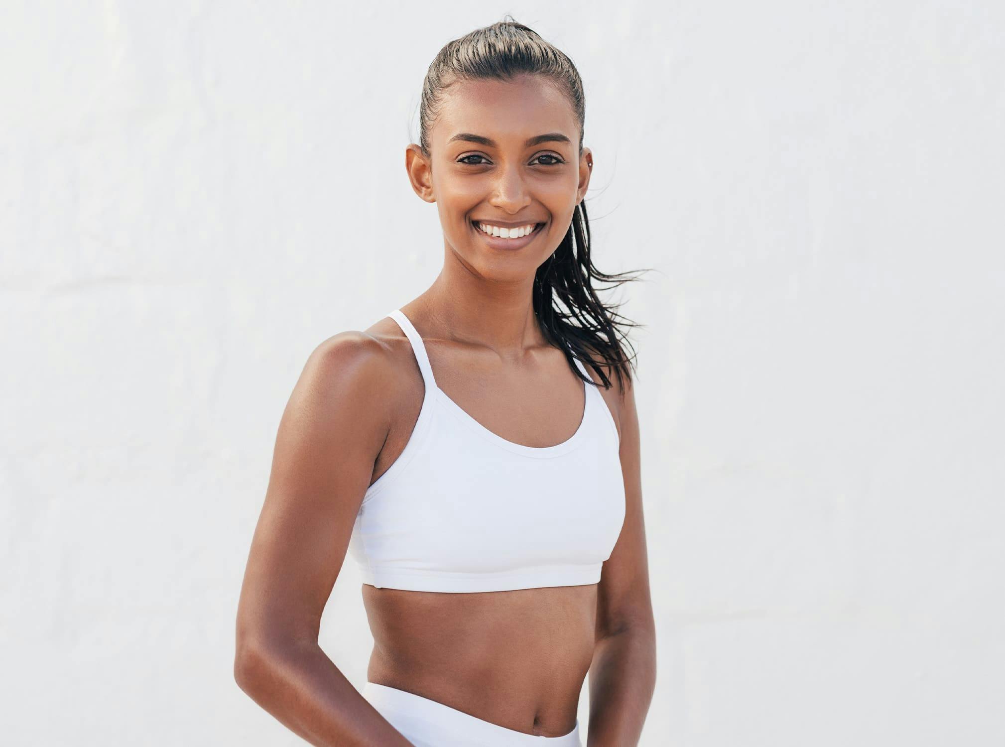 Woman smiling