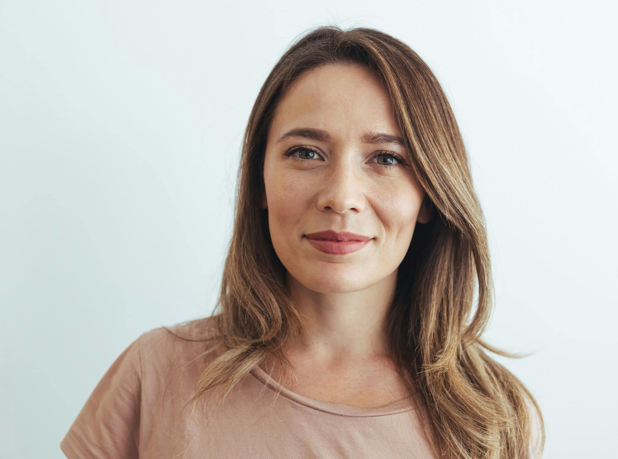 Woman smiling