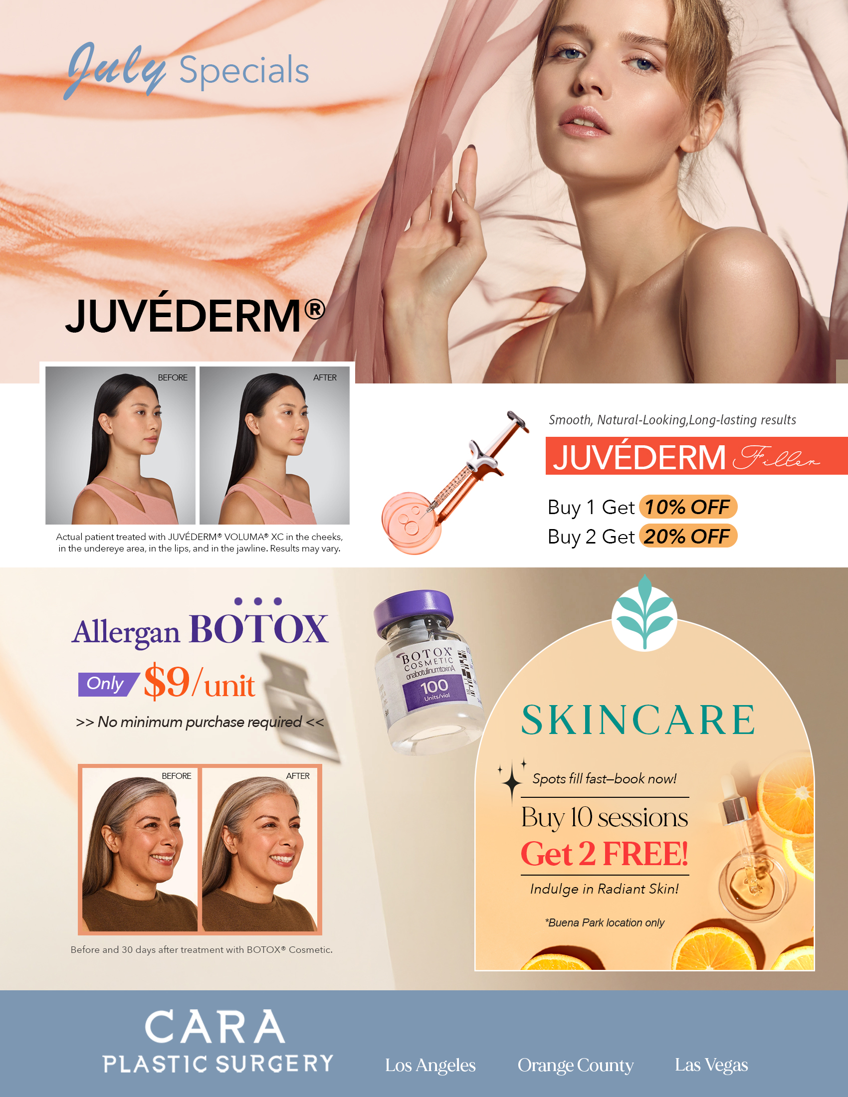 July Specials flyer