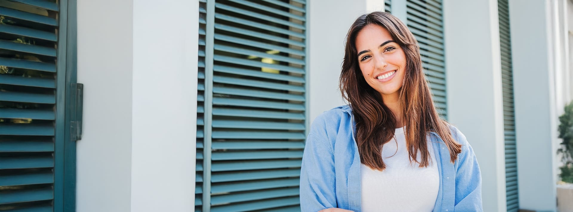 woman smiling