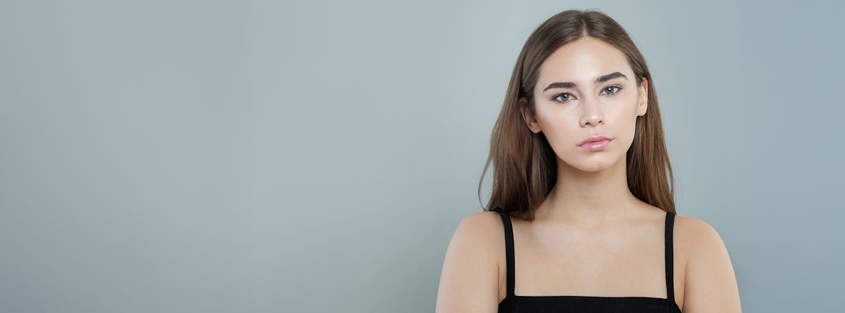 woman looking into the camera