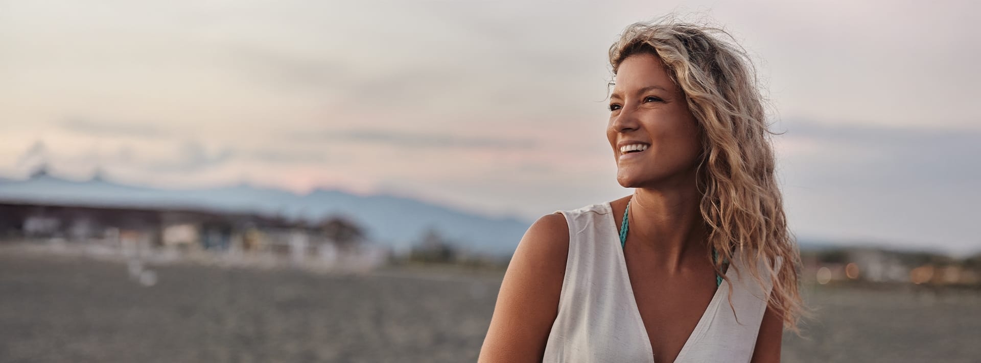 woman smiling