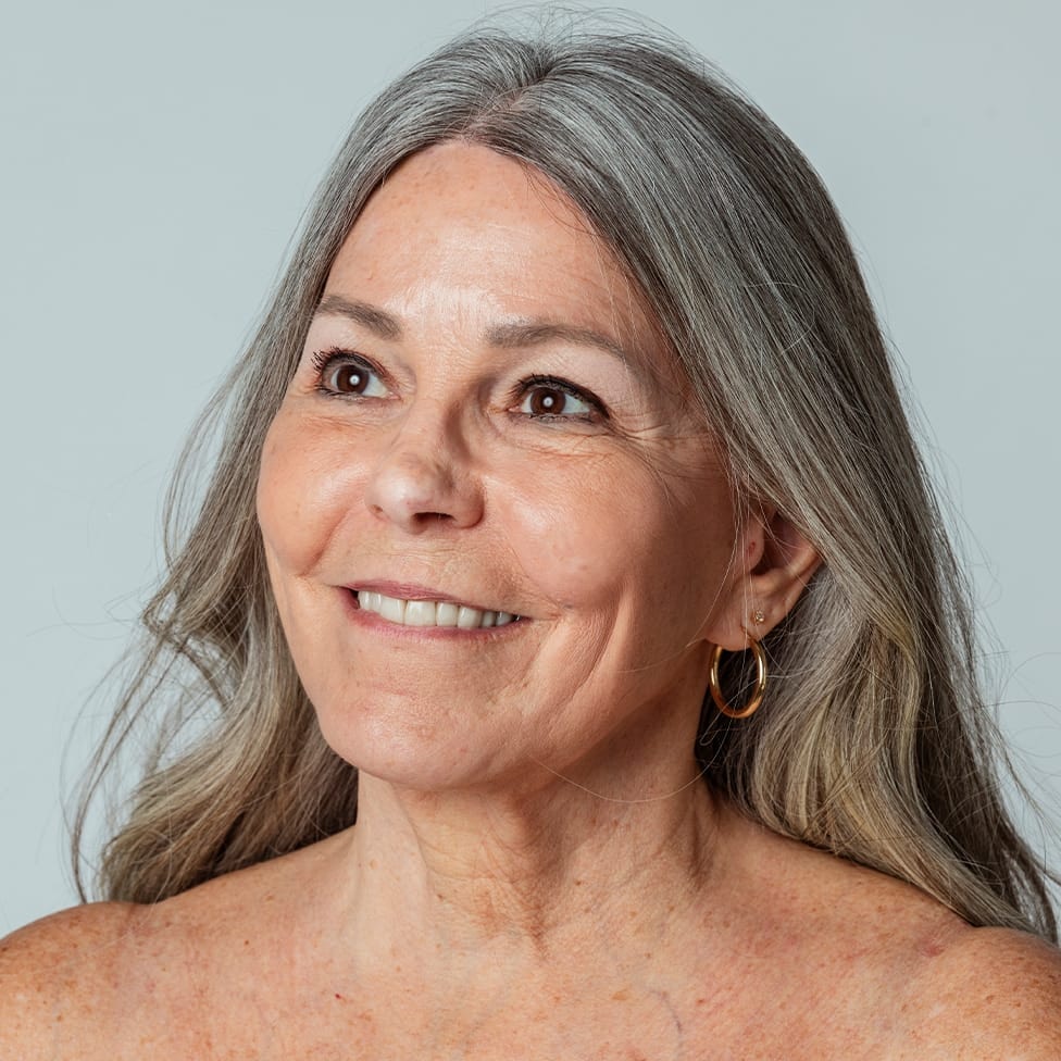 woman smiling