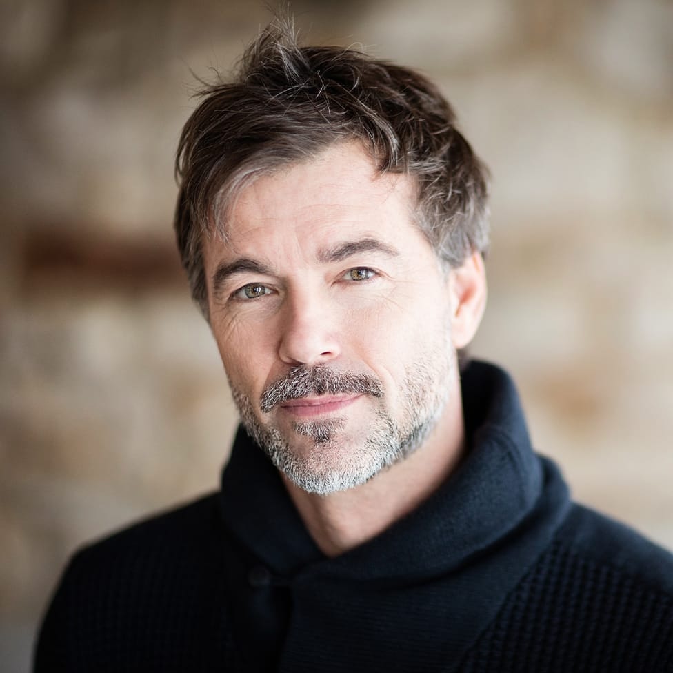 man wearing a black hoodie