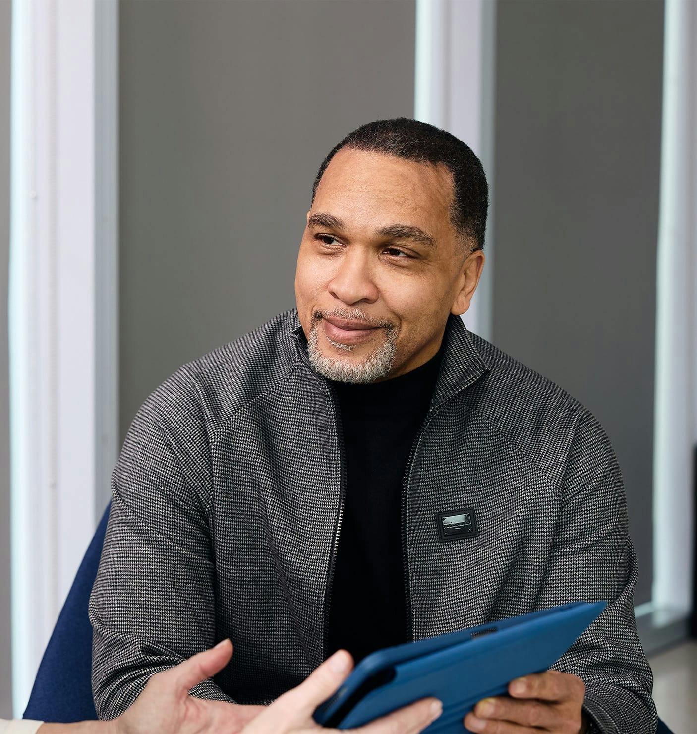 man smiling