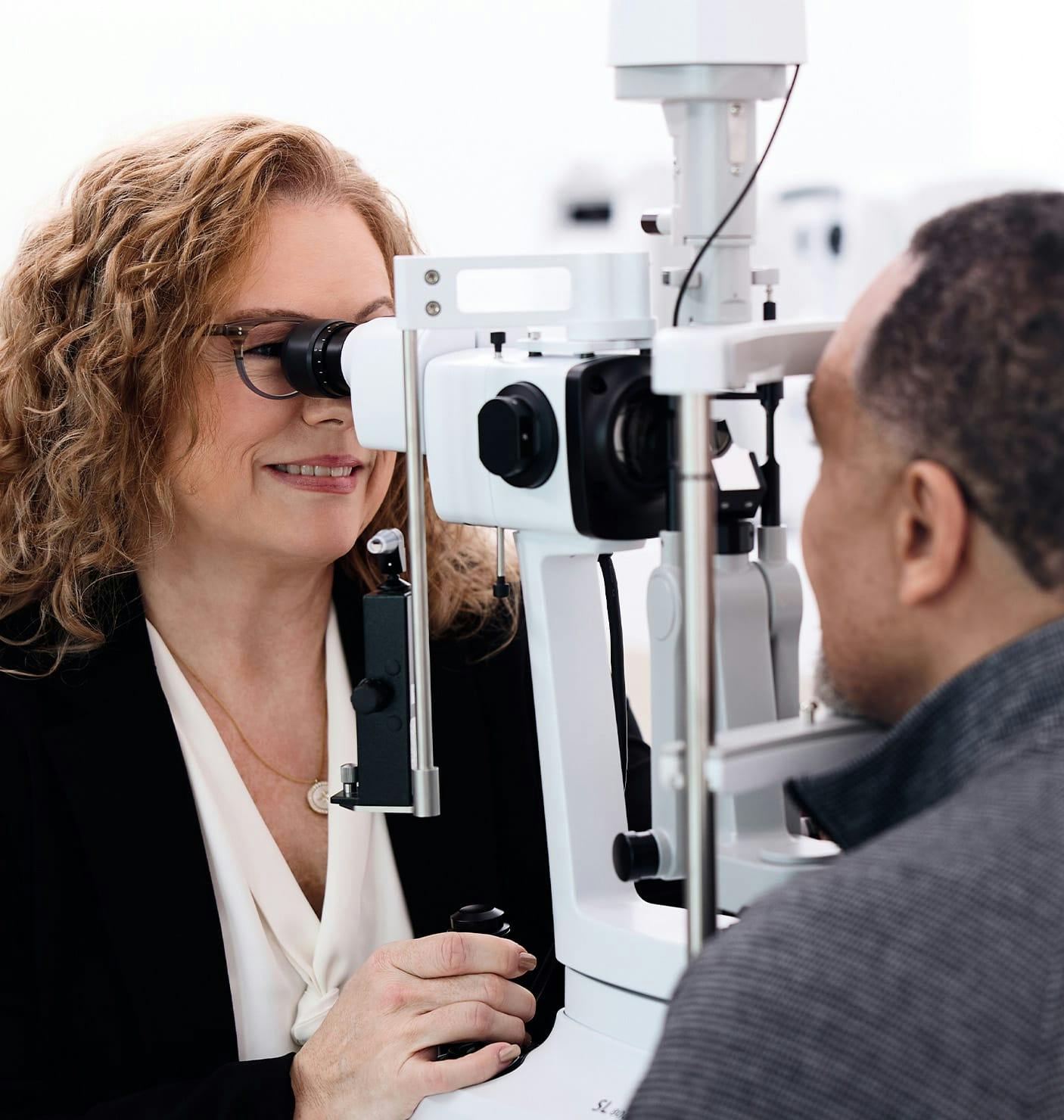 doctor examining a patient