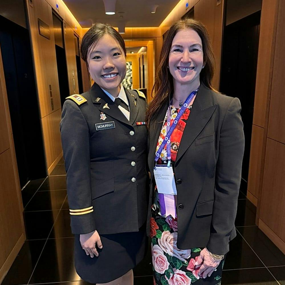 doctor smiling next to patient