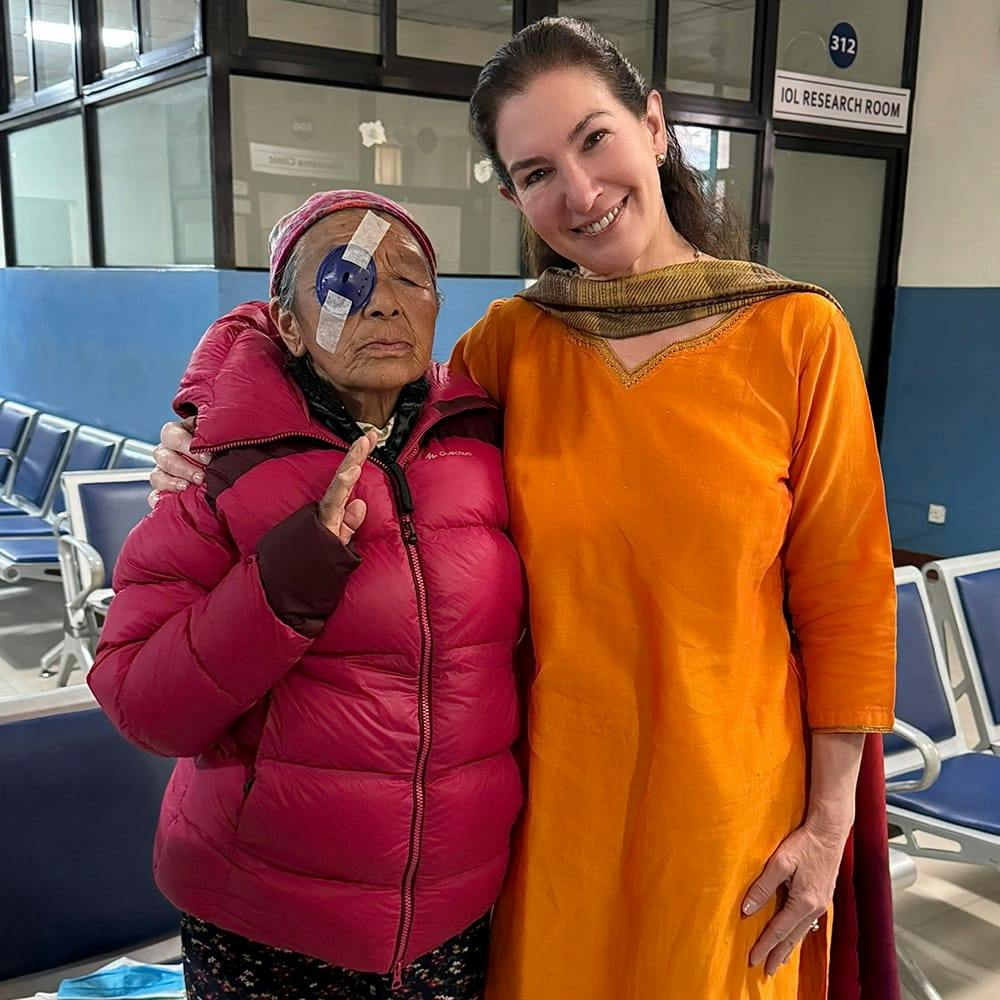 doctor smiling with patient