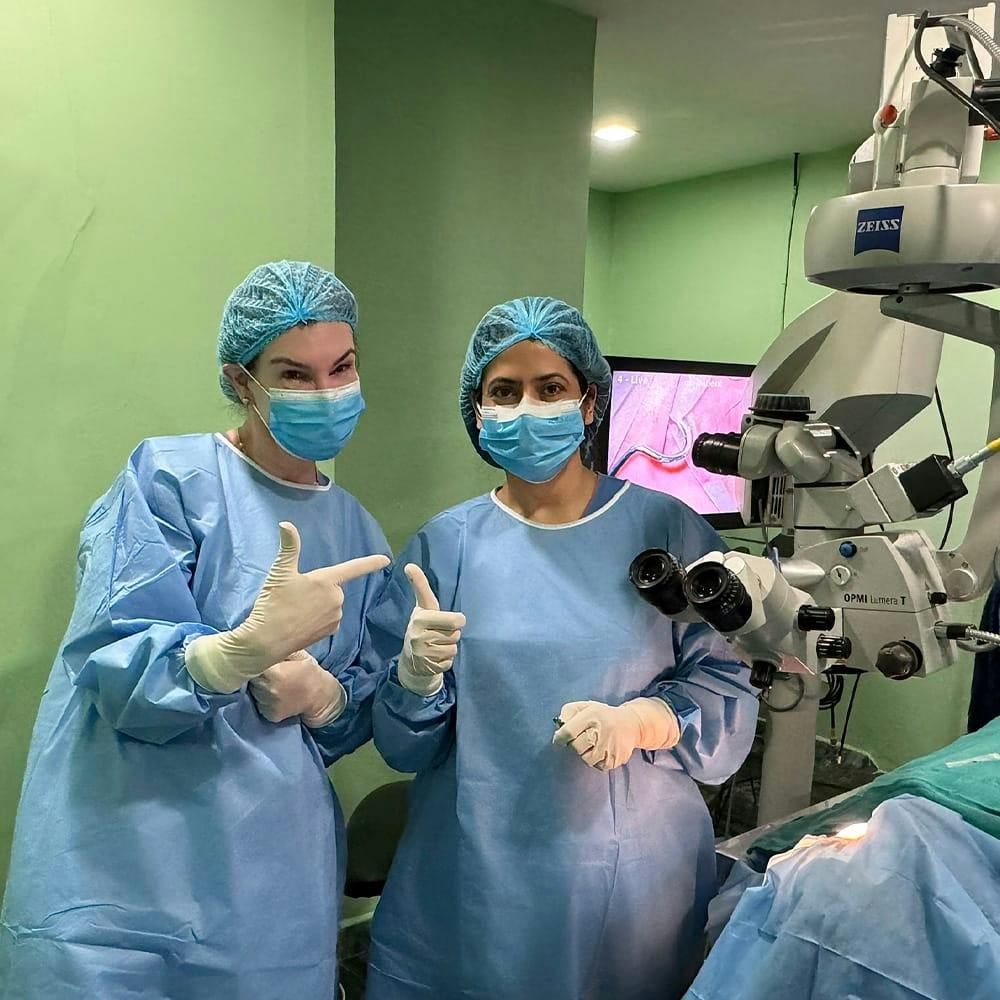 doctors posing for camera