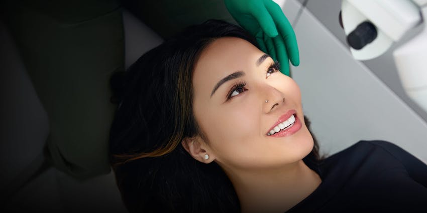 close up of womans face