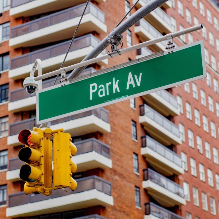 Park Av. Sign
