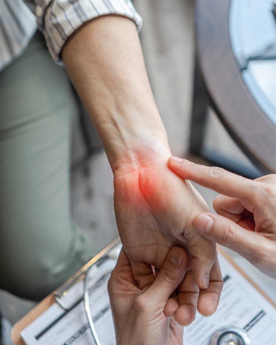 image demonstrating wrist problems