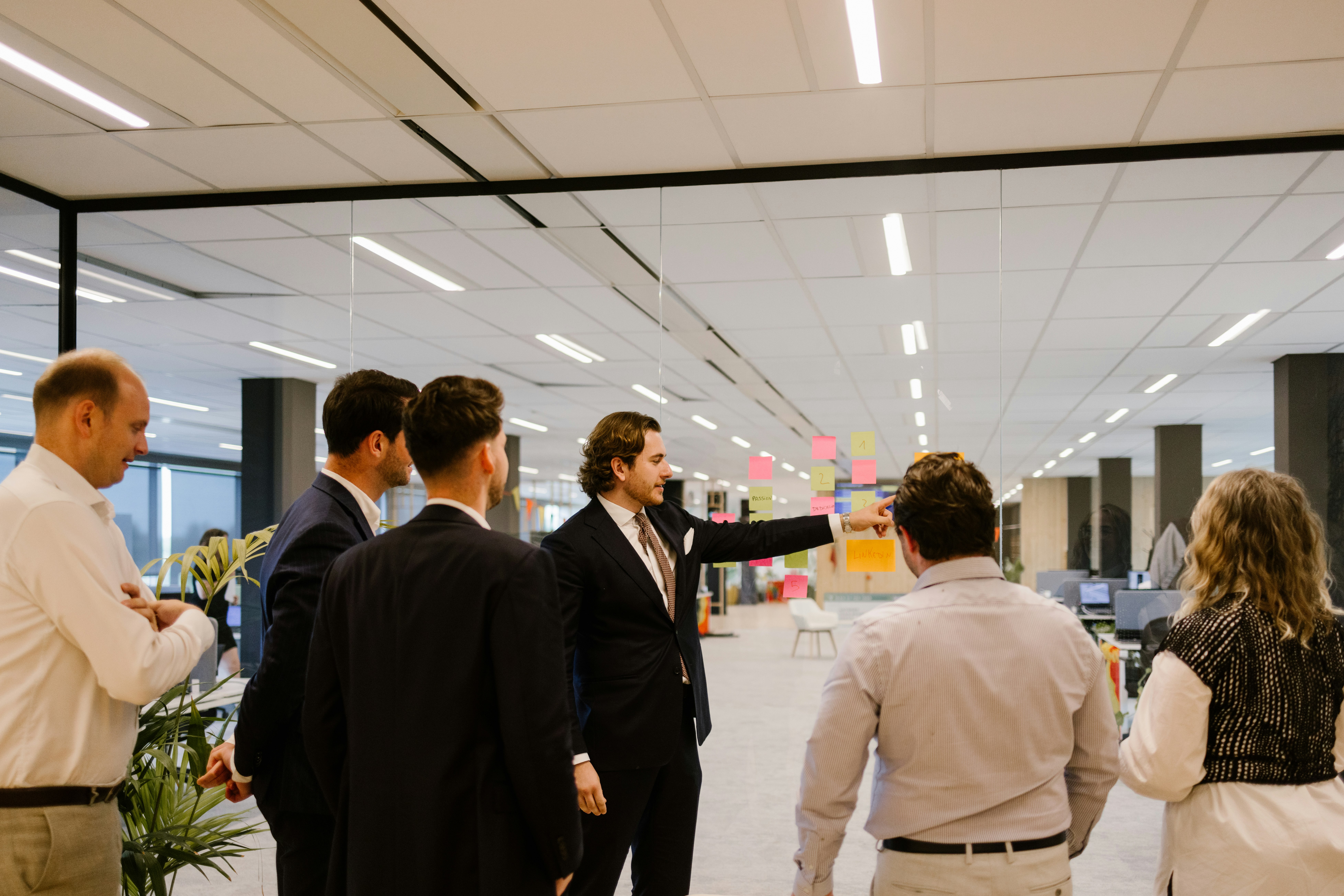 Group Discussion in Office