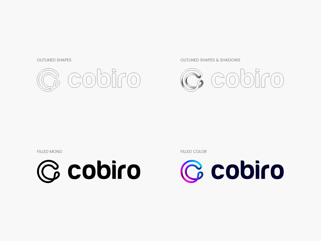 The schematics of a new logo