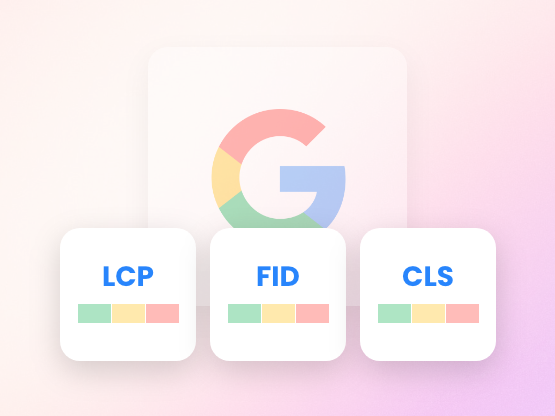 Google's three measurements for core web vitals