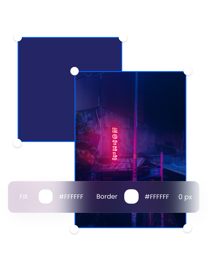 Cobiro's website builder using shapes feature