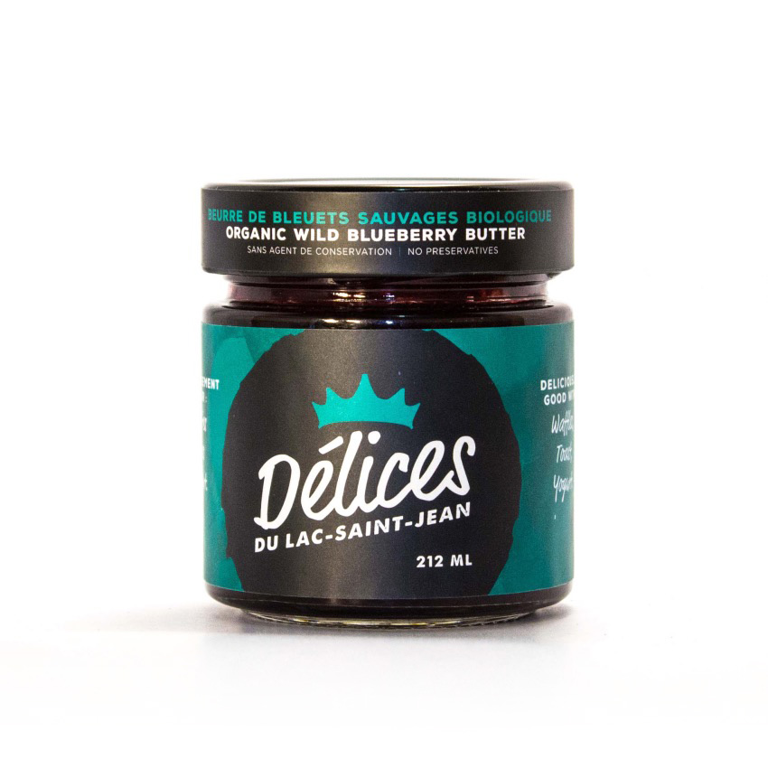 Beurre de bleuets sauvages biologique