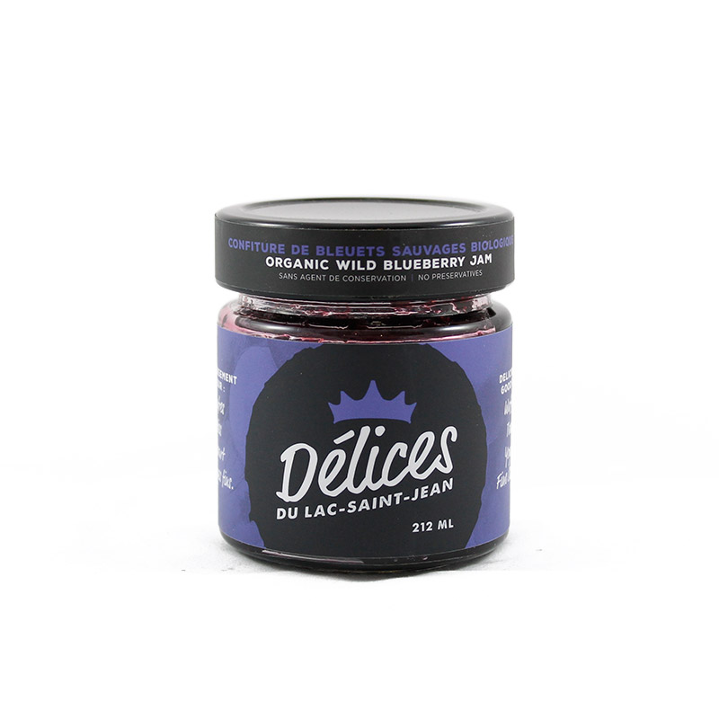 Confiture de bleuets sauvages biologique