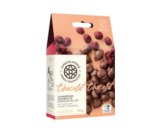 Canneberges enrobées de chocolat au lait