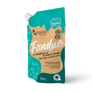 Fondue chocolat sucre à la crème à l'érable