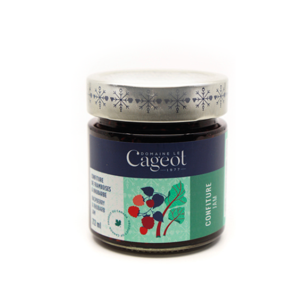 Confiture de framboises et rubarbe