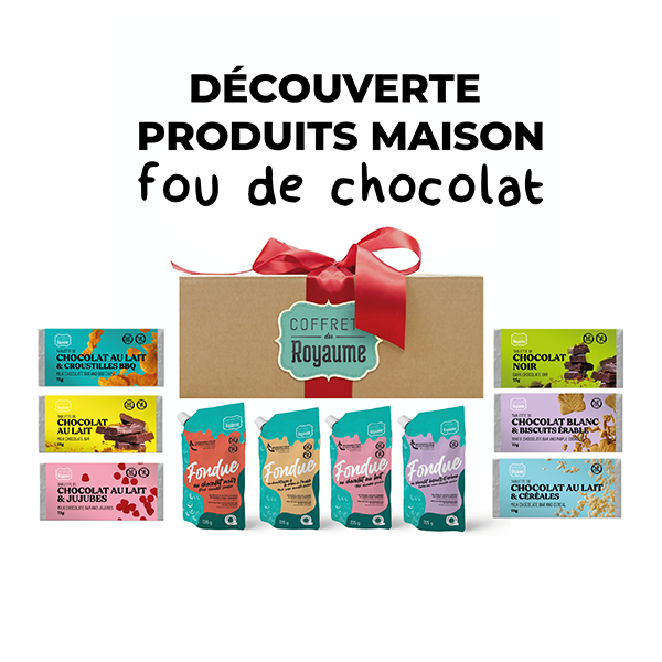 Coffret découverte produits maison - fou de chocolat