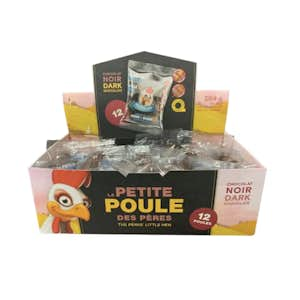 Douzaine de poules chocolat noir