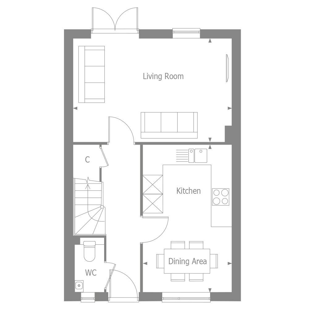 Ground floor plan for the Altair