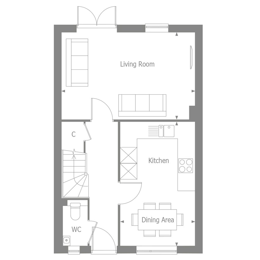Ground floor plan for the Altair