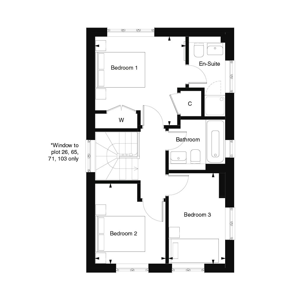 First floor plan for The Linchmere at Templegate